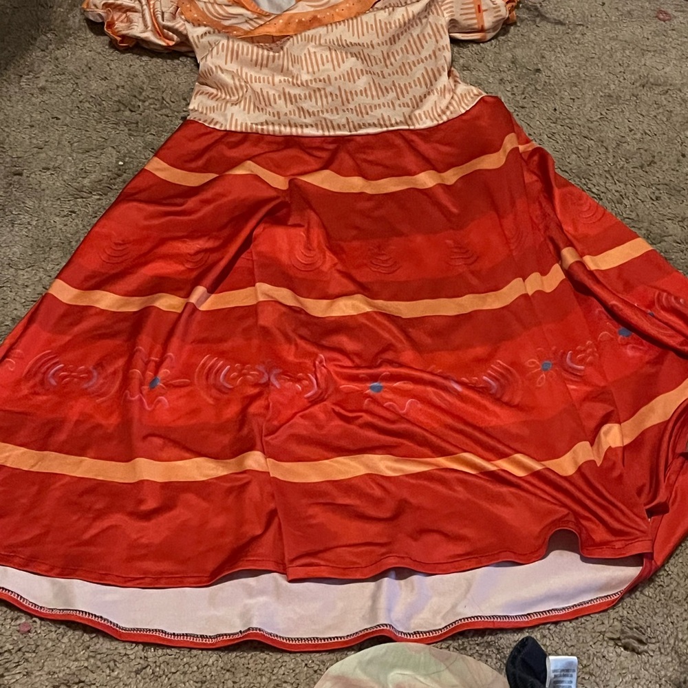 Source Unknown Red and Pink Maxi Fit and Flare Costume